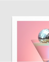 Olive et Oriel - Disco Martini 2 by Andreas Magnusson Art Print