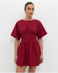 Calli - Glehn Linen Blend Mini Dress