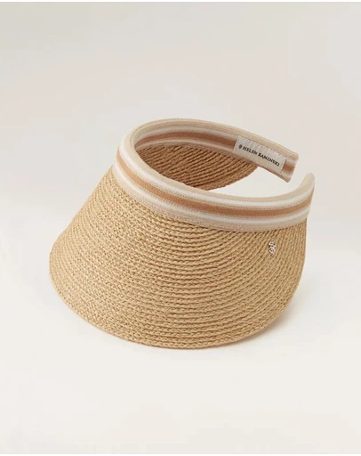 Helen Kaminski - Bianca 12 Raffia Stripe Visor