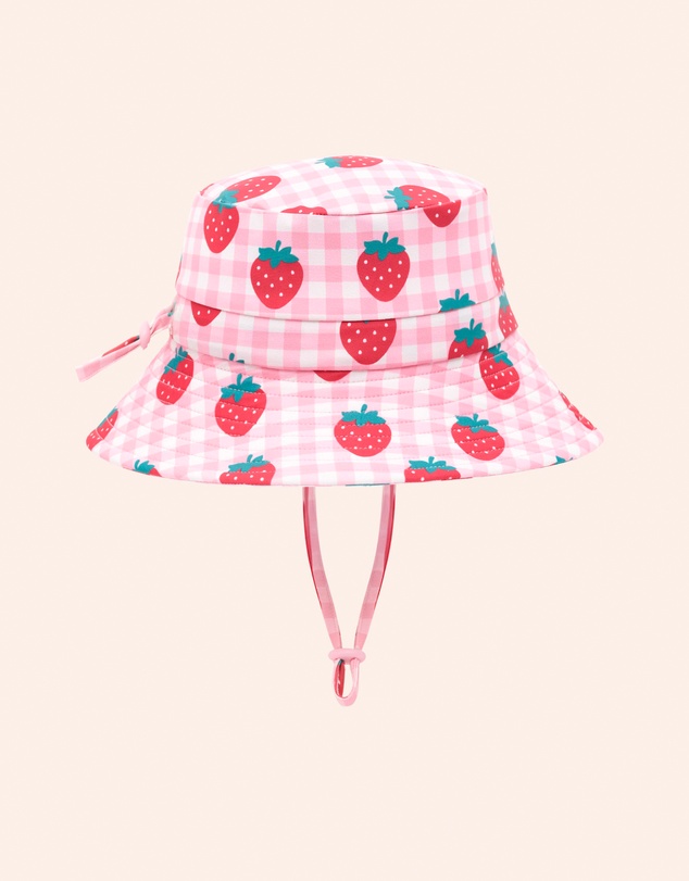 Huxbaby - Strawberry Check Swimhat - Kids