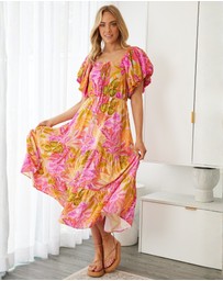 Esther & Co - Axelle Dress - Sunset Print