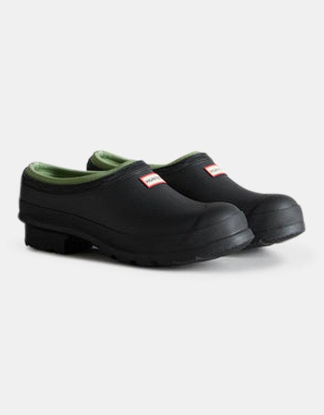 Hunter - Women's Gardener Neoprene Lined Clog Black