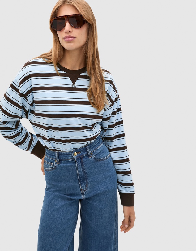 Seed Heritage - Slouchy Long Sleeve Striped Top