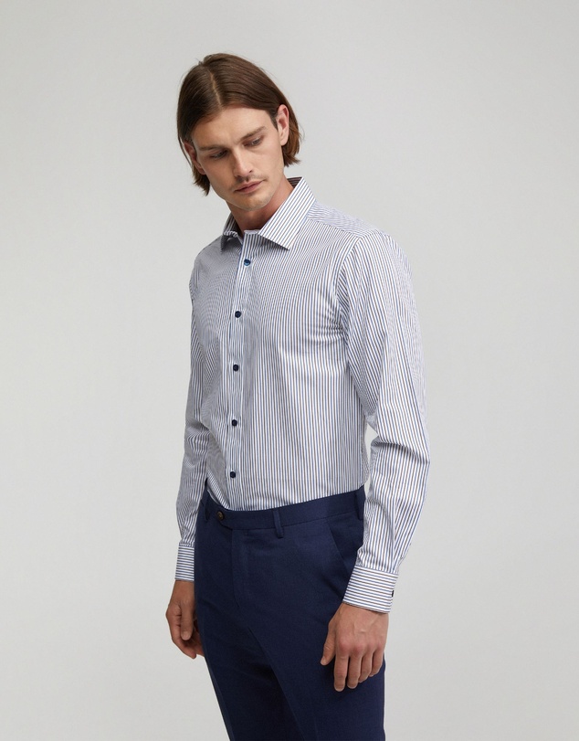 Oxford - Beckton Cotton Striped Shirt