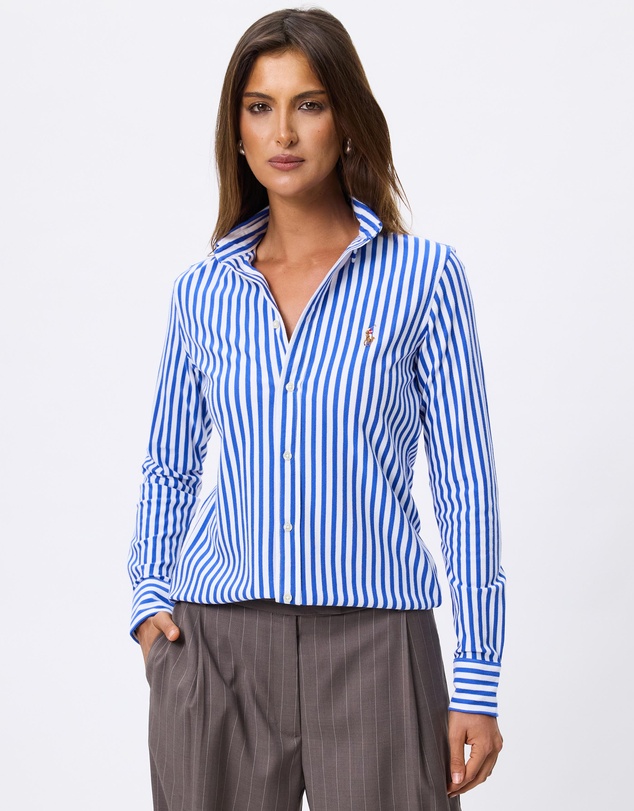 Polo Ralph Lauren - Striped Knit Oxford Cotton Shirt