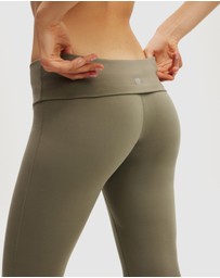 Cotton On Body Active - Ultra Soft Roll Over Flare Tights