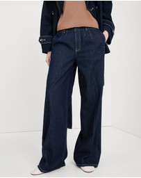 M.N.G - Wide Leg Mid-Rise Jeans