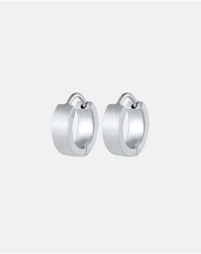 Kuzzoi - ICONIC EXCLUSIVE - Classic Hoop Earrings in 925 Sterling Silver