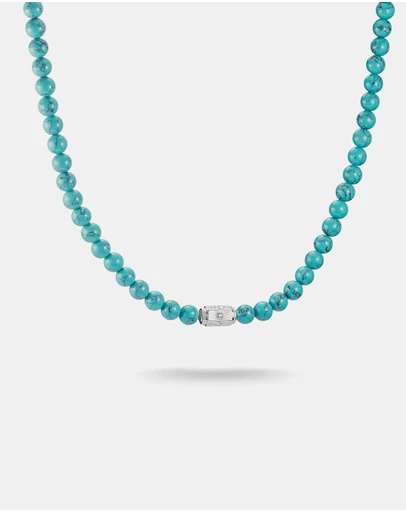 THOMAS SABO - THOMAS SABO Necklace with Imitation Turquoise Beads