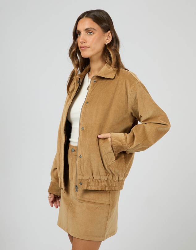 All About Eve - Bambi Cord Bomber Tan
