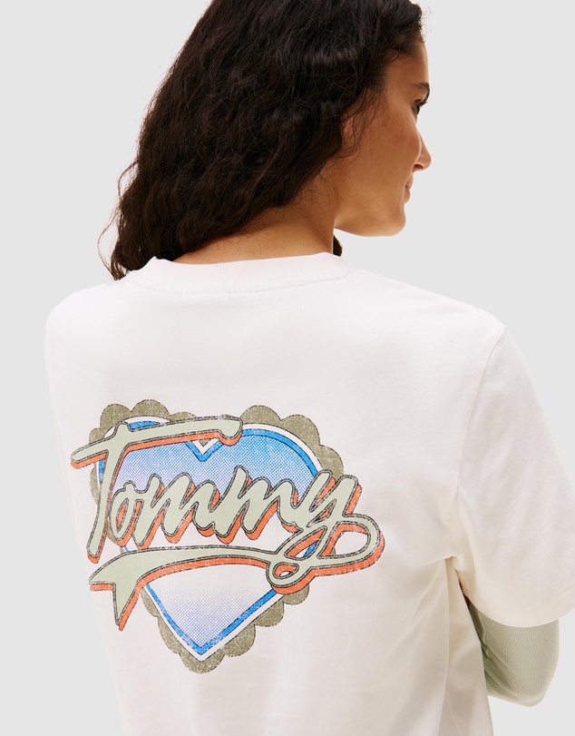 Tommy Jeans - Relax Wash TJ Heart Tee