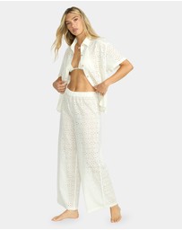 Billabong - Womens Eyelet Crush Cover Up Pants