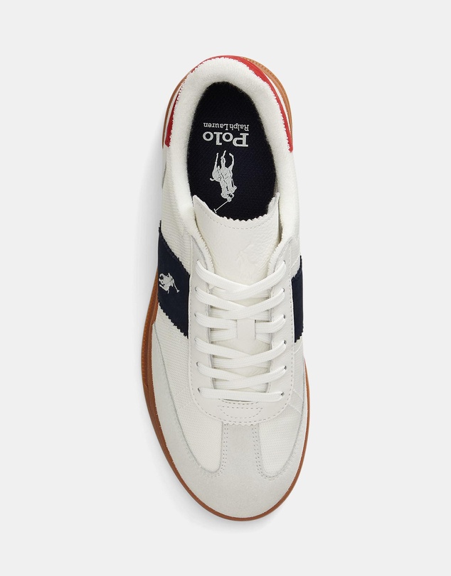 Polo Ralph Lauren - Heritage Aera Suede-Paneled Sneakers - Men's