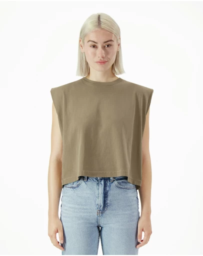 American Apparel - Heavyweight Garment Dyed Women's Muscle T-Shirt