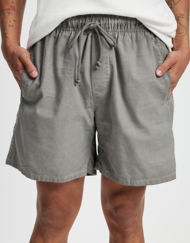 Surrounded By Ghosts - The Andradite Linen Drawstring Shorts
