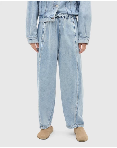 Seed Heritage - Denim Barrel Leg Jogger