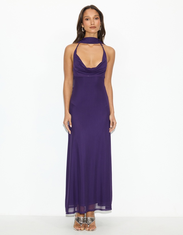 Dazie - Temptation Scarf Detail Maxi Dress