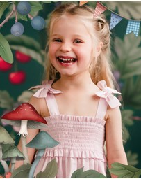 Fleur Harris - 'Enchanted Garden' Faraway Dress in Sugar Pink
