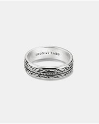 THOMAS SABO - THOMAS SABO Band Ring with Twisted Center Bar