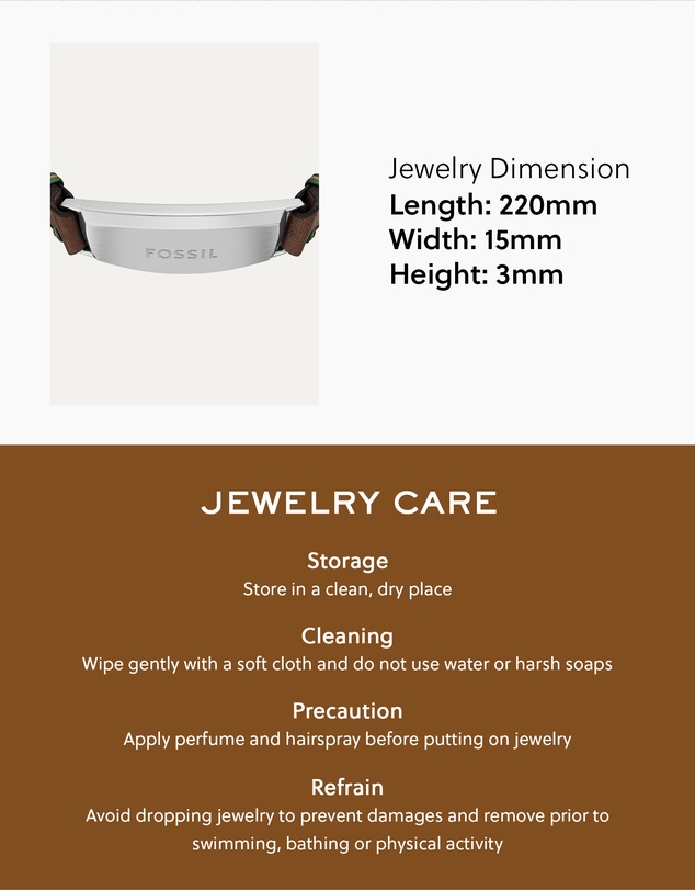 Fossil - Everett Brown Bracelet