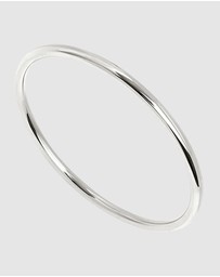 Najo - Simplicity Silver Bangle