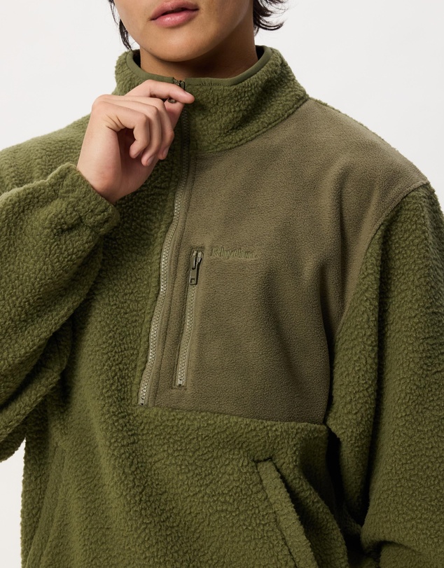 Rhythm - Koa Fleece Half Zip Sweat