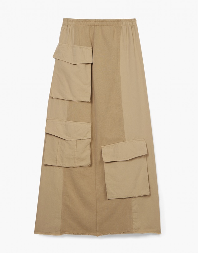 Desigual - Long cargo knit skirt