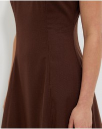 Calli - Heeley Cotton Linen Blend Midi Dress