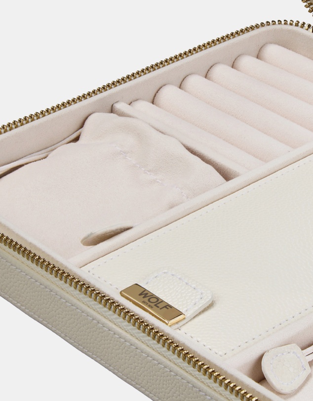 Wolf - WOLF Lauren Large Zip Case Ivory