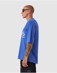 Zanerobe - Crest Slub Flow Tee Cobalt Blue
