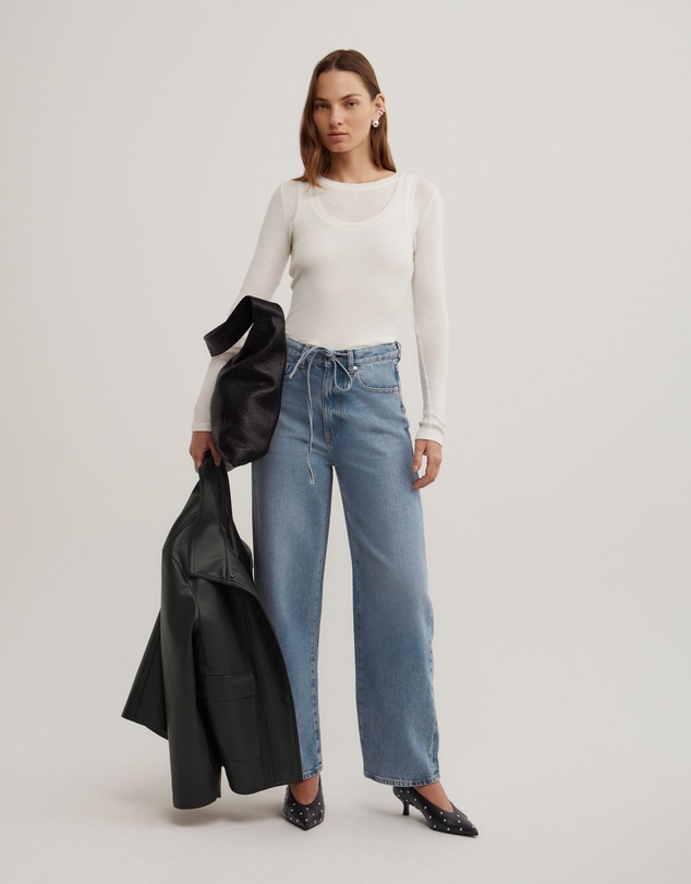 Witchery - Long Sleeve Overlay Top