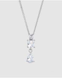 Elli Jewelry - Necklace Crystal Drop 925 Sterling Silver