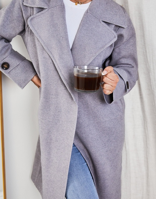 Esther & Co - Fireplace Coat - Grey