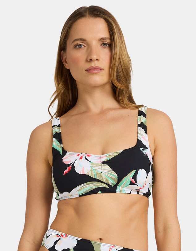 Roxy - Womens Printed Essentials Bralette Bikini Top
