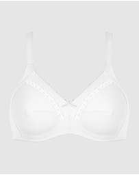 Naturana - Wirefree Ribbed Pure Cotton Bra
