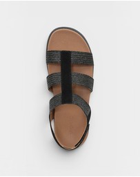 Vionic - Sabrina Flatform Sandal - Black Suede