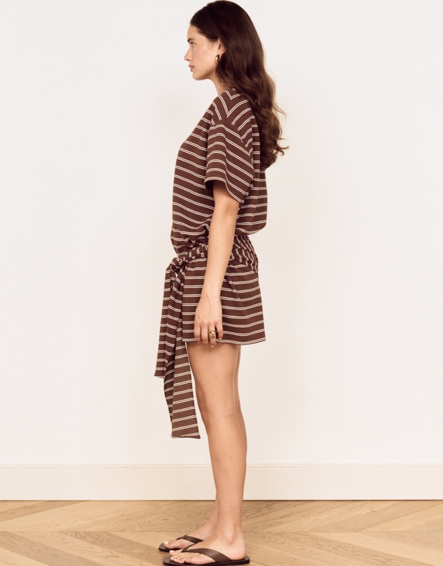 MINKPINK - Vesper Tie Waist Mini Dress