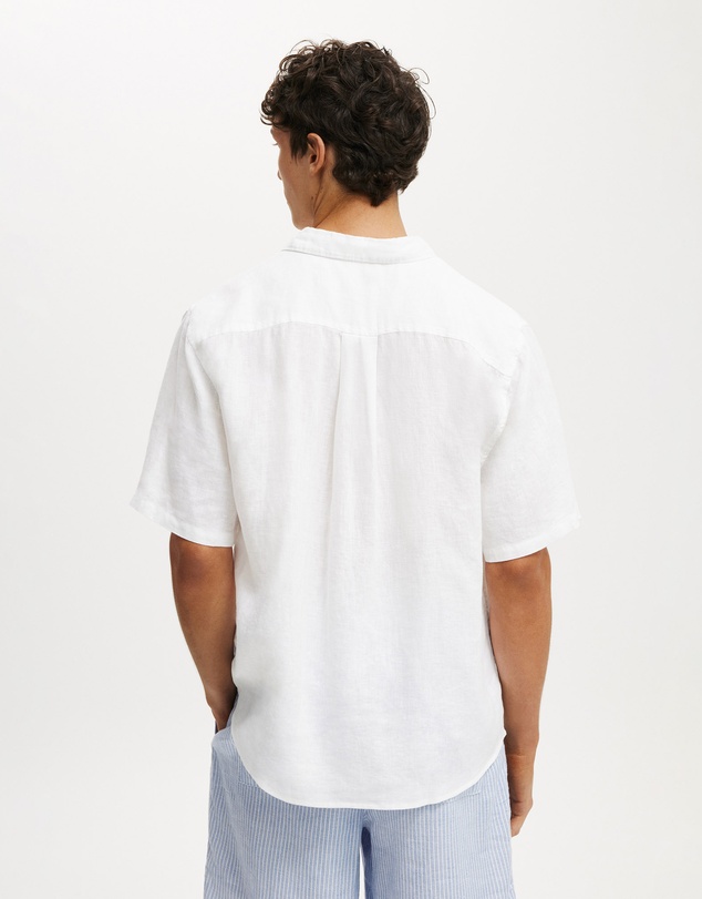 Cotton On - Relaxed Linen Short Sleeve Shirt