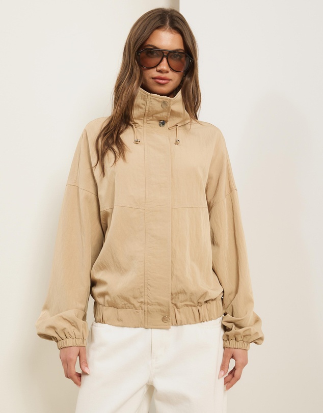 Atmos&Here - Elsie Lightweight Funnel Neck Track Jacket