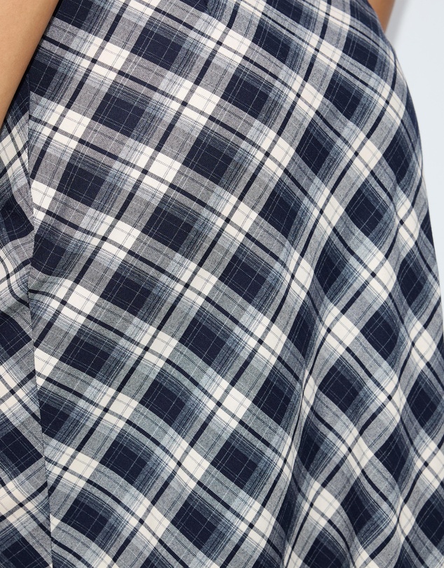 Dazie - Bronte Bias Cut Check Maxi Skirt