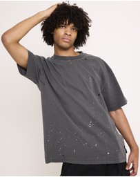 Black Noise White Rain - Trashed T-Shirt