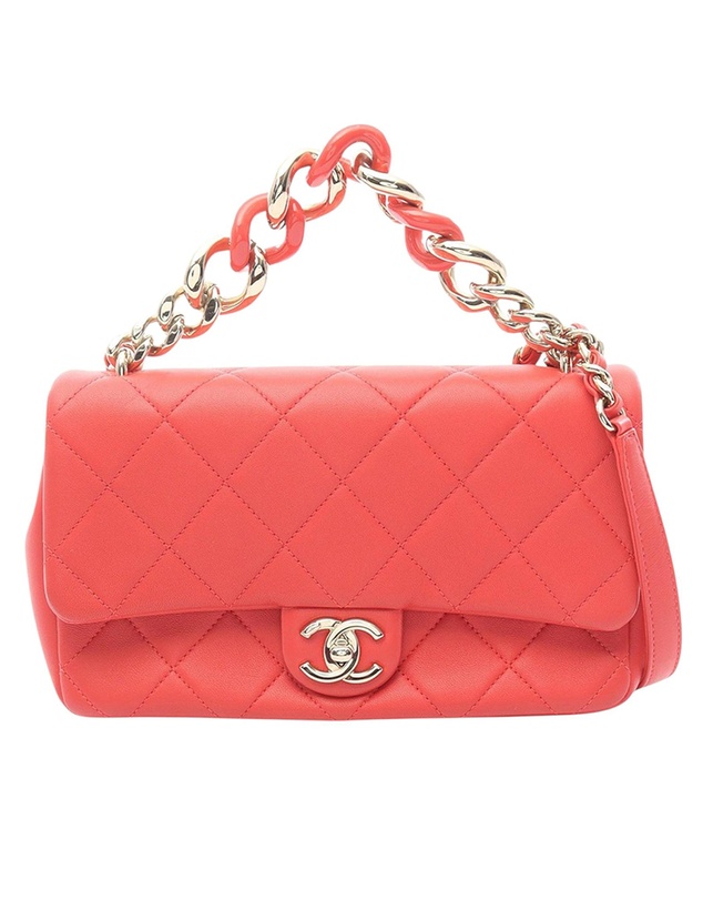 Pre-Loved by Azura Reborn - Pre-Loved Small Quilted Lambskin Elegant Chain Single Flap