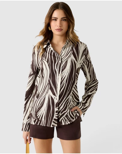 GUESS - Long Sleeve Bastienne Shirt