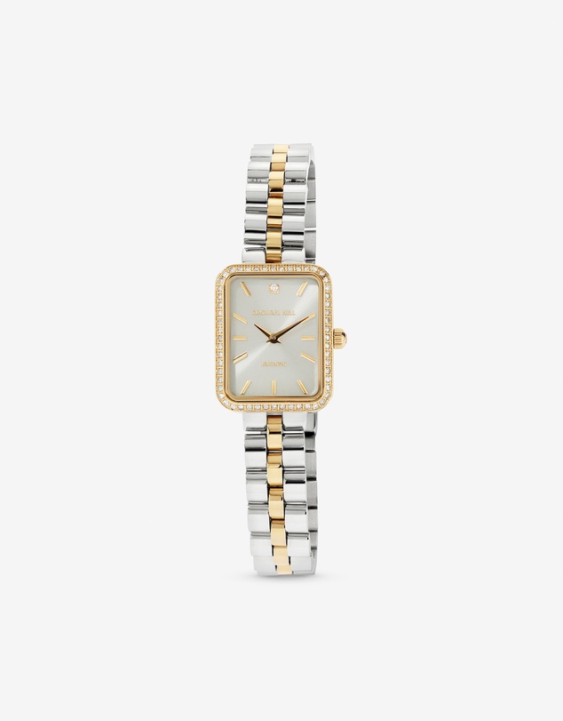 Michael Hill - Women's 0.20 Carat TW Diamond Bezel Watch in Gold Tone Stainless Steel