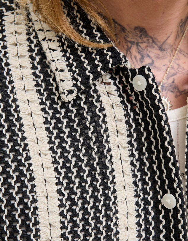 Jack & Jones - Bellagio Crochet Short Sleeve Shirt