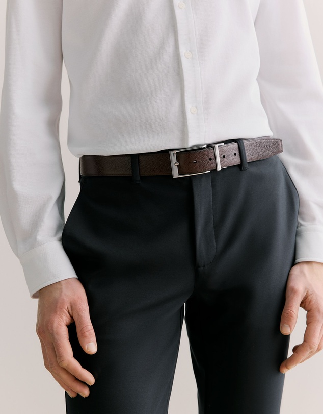 Trenery - Ballard Reversible Belt in Chocolate