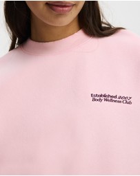 Cotton On Body Active - Plush Graphic Crew Sweatshirt