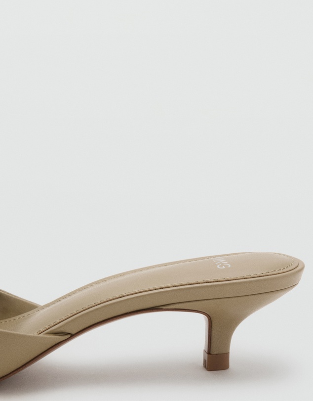 M.N.G - Heeled Leather Shoes with Bow