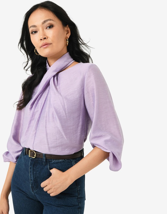 Forcast - Bellini Twist Neck Blouse