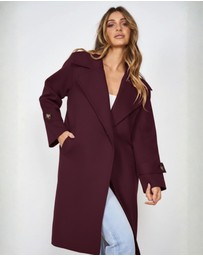 Esther & Co - Fireplace Coat - Plum